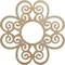 Ekena Millwork Cohen Wood Fretwork Pierced Ceiling Medallion, Hickory, 18"OD x 6 1/8"ID x 1/4"T CMWP18X18X0250COHI - alternate 1